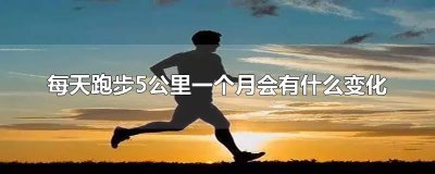 ​每天跑步5公里一个月会有什么变化