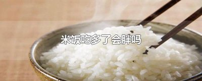 ​米饭吃多了会胖吗