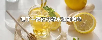 ​泡了一夜的柠檬水还能喝吗