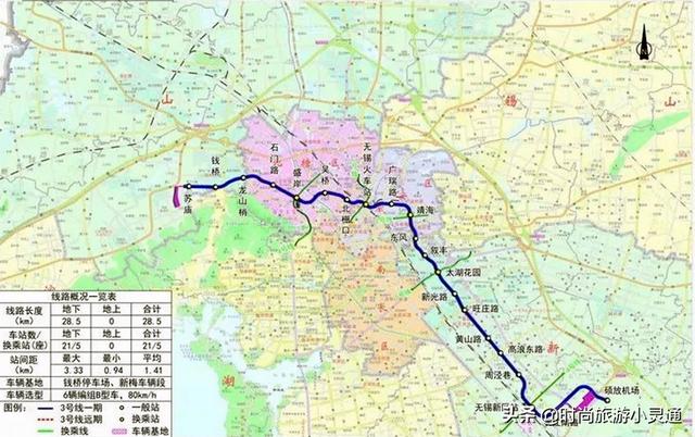 无锡市地铁3号线什么时间通车（江苏省年底即开通运营的无锡地铁3号线一期站点一览）(3)