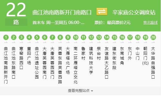 西安市内各景点公交车线路表最新（坐这5条公交线路就够了）(11)