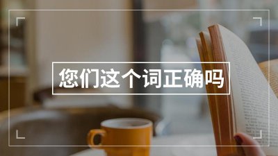 ​您们这个词正确吗（有没有您们这个词）