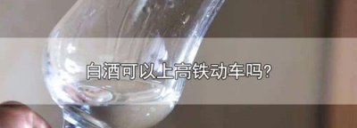 ​动车上可以带白酒吗，坐动车可以带白酒吗？