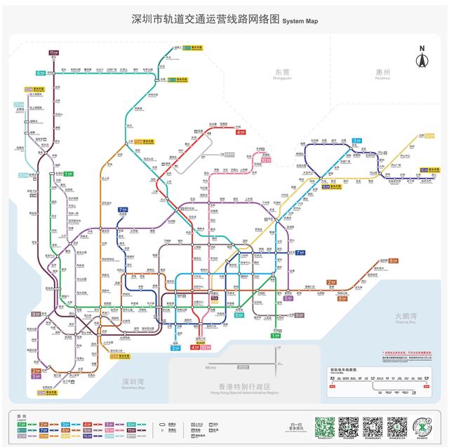 深圳地铁14号线站点位置图（深圳最新地铁高清线路图来了）(2)