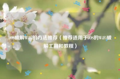 ​iOS破解WiFi的方法推荐（推荐适用于iOS的WiFi破解工具和教程）