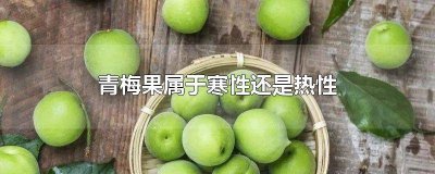 ​梅酒是寒性吗 青梅酒是凉性还是热性