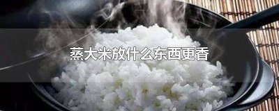 ​蒸大米里边放什么好吃 蒸大米怎么做最好