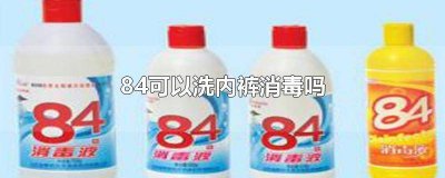 ​内裤可以用84消毒液洗吗 内裤能不能用84消毒液洗