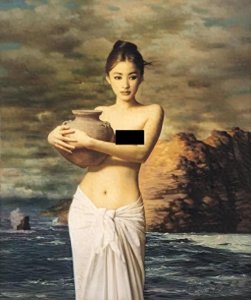 中国盗版最多的画作!谢楚余的“裸女图” 由于太逼真被盗上百万次