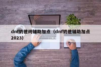 dnf奶爸纯辅助加点(dnf奶爸辅助加点2023)